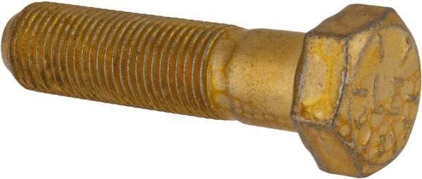 Value Collection - 1/2-20 UNF, 2" Length Under Head Hex Head Cap Screw - Partially Threaded, Grade 8 Alloy Steel, Zinc-Plated Finish, 3/4" Hex - Benchmark Tooling