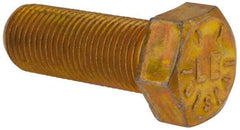 Value Collection - 9/16-18 UNF, 1-1/2" Length Under Head Hex Head Cap Screw - Fully Threaded, Grade 8 Alloy Steel, Zinc-Plated Finish, 13/16" Hex - Benchmark Tooling