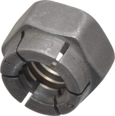 Flex-Loc - 5/16-18 UNC Grade 2 Hex Lock Nut with Expanding Flex Top - Uncoated, Meets Military Specifications - Benchmark Tooling