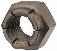 Flex-Loc - 5/8-11 UNC Grade 2 Hex Lock Nut with Expanding Flex Top - 15/16" Width Across Flats, Uncoated, Meets Military Specifications - Benchmark Tooling