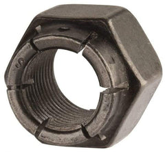 Flex-Loc - 5/8-18 UNJF Grade 2 Hex Lock Nut with Expanding Flex Top - 15/16" Width Across Flats, Uncoated, Meets Military Specifications - Benchmark Tooling