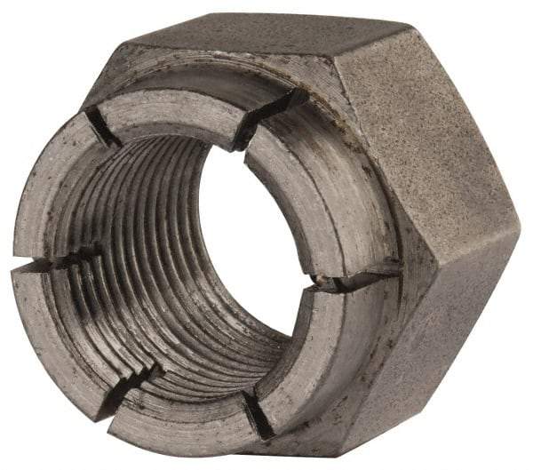 Flex-Loc - 3/4-16 UNJF Grade 2 Hex Lock Nut with Expanding Flex Top - Uncoated, Meets Military Specifications - Benchmark Tooling