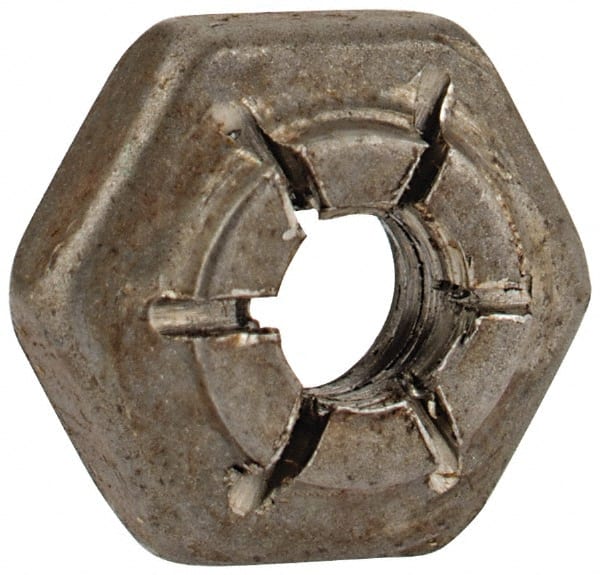 Flex-Loc - #6-32 UNJC Grade 2 Hex Lock Nut with Expanding Flex Top - Benchmark Tooling