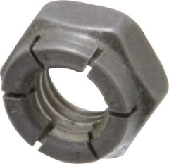 Flex-Loc - 5/16-18 UNC Grade 2 Hex Lock Nut with Expanding Flex Top - 17/64" High, Uncoated, Meets Military Specifications - Benchmark Tooling