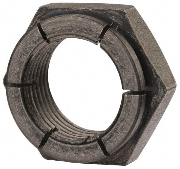 Flex-Loc - 7/8-14 UNJF Grade 2 Hex Lock Nut with Expanding Flex Top - Uncoated, Meets Military Specifications - Benchmark Tooling