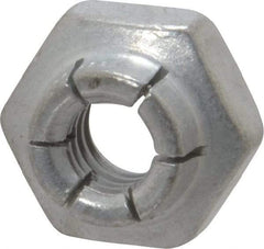 Flex-Loc - 1/4-20 UNC Grade 2 Heavy Hex Lock Nut with Expanding Flex Top - Cadmium-Plated Finish, Meets Military Specifications - Benchmark Tooling