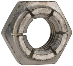 Flex-Loc - 3/8-16 UNC Grade 2 Heavy Hex Lock Nut with Expanding Flex Top - 9/32" High, Cadmium-Plated Finish, Meets Military Specifications - Benchmark Tooling