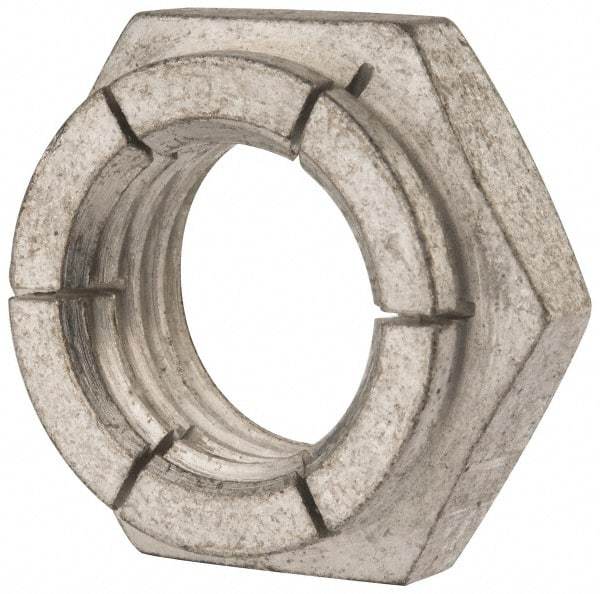 Flex-Loc - 1-8 UNC Grade 2 Heavy Hex Lock Nut with Expanding Flex Top - Cadmium-Plated Finish, Meets Military Specifications - Benchmark Tooling