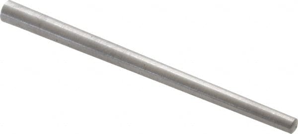 Value Collection - Size 2/0, 0.0994" Small End Diam, 0.141" Large End Diam, Uncoated Steel Taper Pin - Grade C-12L14, 2" OAL, 2 Pin Length - Benchmark Tooling