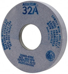 Norton - 14" Diam x 5" Hole x 2" Thick, K Hardness, 60 Grit Surface Grinding Wheel - Aluminum Oxide, Type 5, Medium Grade, 1,800 Max RPM, Vitrified Bond, One-Side Recess - Benchmark Tooling