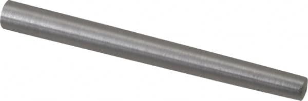 Value Collection - Size 5, 0.2266" Small End Diam, 0.289" Large End Diam, Uncoated Steel Taper Pin - Grade C-12L14, 3" OAL, 3 Pin Length - Benchmark Tooling