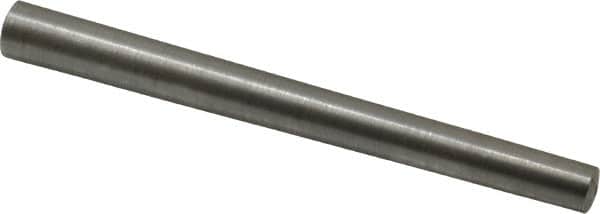 Value Collection - Size 8, 0.388" Small End Diam, 0.492" Large End Diam, Uncoated Steel Taper Pin - Grade C-12L14, 5" OAL, 5 Pin Length - Benchmark Tooling