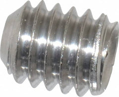 Value Collection - 5/16-18 UNC, 3/8" OAL, Cup Point Set Screw - Grade 316 Stainless Steel, 3/32" Key - Benchmark Tooling