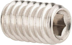 Value Collection - 5/16-18 UNC, 1/2" OAL, Cup Point Set Screw - Grade 316 Stainless Steel, 3/32" Key - Benchmark Tooling