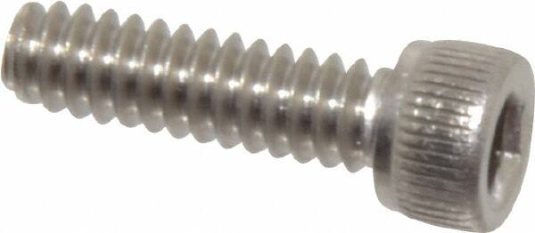 Value Collection - #6-32 UNC Hex Socket Drive, Socket Cap Screw - Grade 316 Stainless Steel, 1/2" Length Under Head - Benchmark Tooling