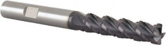 ProMax - 3/8" Diam 4-Flute 40° Solid Carbide 0.02" Corner Radius Roughing & Finishing End Mill - Exact Industrial Supply
