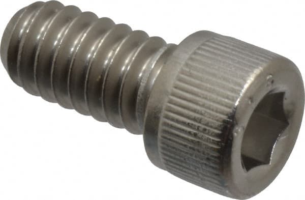 Value Collection - 1/4-20 UNC Hex Socket Drive, Socket Cap Screw - Grade 316 Stainless Steel, 1/2" Length Under Head - Benchmark Tooling