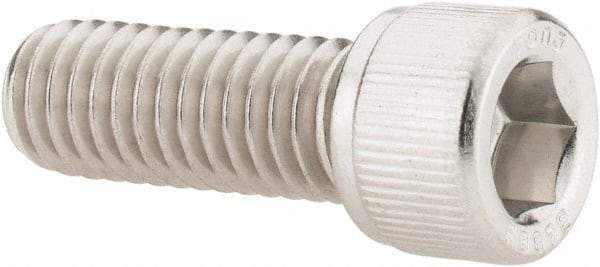 Value Collection - 3/8-16 UNC Hex Socket Drive, Socket Cap Screw - Grade 316 Stainless Steel, Fully Threaded, 1" Length Under Head - Benchmark Tooling