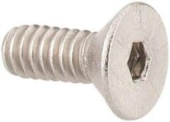Value Collection - #2-56 UNC Hex Socket Drive, 82° Flat Screw - Grade 18-8 Stainless Steel, 1/4" OAL - Benchmark Tooling