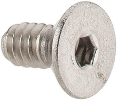 Value Collection - #4-40 UNC Hex Socket Drive, 82° Flat Screw - Grade 18-8 Stainless Steel, 1/4" OAL - Benchmark Tooling