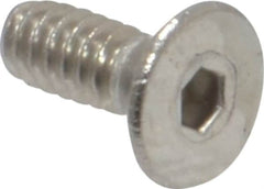 Value Collection - #4-40 UNC Hex Socket Drive, 82° Flat Screw - Grade 18-8 Stainless Steel, 5/16" OAL - Benchmark Tooling