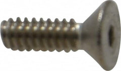 Value Collection - #4-40 UNC Hex Socket Drive, 82° Flat Screw - Grade 18-8 Stainless Steel, 3/8" OAL - Benchmark Tooling