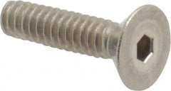 Value Collection - #4-40 UNC Hex Socket Drive, 82° Flat Screw - Grade 18-8 Stainless Steel, 1/2" OAL - Benchmark Tooling
