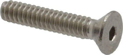 Value Collection - #4-40 UNC Hex Socket Drive, 82° Flat Screw - Grade 18-8 Stainless Steel, 5/8" OAL - Benchmark Tooling