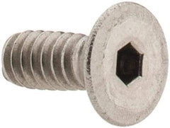 Value Collection - #6-32 UNC Hex Socket Drive, 82° Flat Screw - Grade 18-8 Stainless Steel, 3/8" OAL - Benchmark Tooling