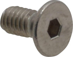 Value Collection - #8-32 UNC Hex Socket Drive, 82° Flat Screw - Grade 18-8 Stainless Steel, 3/8" OAL - Benchmark Tooling