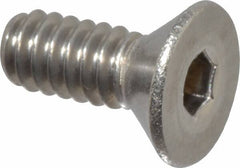 Value Collection - #10-24 UNC Hex Socket Drive, 82° Flat Screw - Grade 18-8 Stainless Steel, 1/2" OAL - Benchmark Tooling