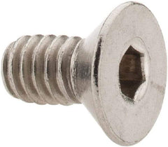 Value Collection - 1/4-20 UNC Hex Socket Drive, 82° Flat Screw - Grade 18-8 Stainless Steel, 1/2" OAL - Benchmark Tooling