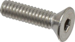 Value Collection - 1/2-13 UNC Hex Socket Drive, 82° Flat Screw - Grade 18-8 Stainless Steel, Uncoated, Fully Threaded, 3-1/2" OAL - Benchmark Tooling