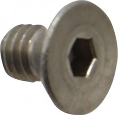 Flat Socket Cap Screw: 5/16-18 x 1/2″ Long, 18-8 Stainless Steel Hex Socket, 82 ° Flat Head, 3/8″ Hex Key