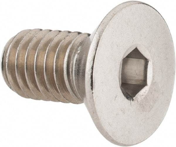 Value Collection - 3/8-16 UNC Hex Socket Drive, 82° Flat Screw - Grade 18-8 Stainless Steel, 3/4" OAL - Benchmark Tooling