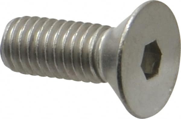 Value Collection - 3/8-16 UNC Hex Socket Drive, 82° Flat Screw - Grade 18-8 Stainless Steel, 1" OAL - Benchmark Tooling