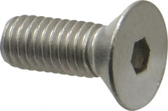 Value Collection - 3/8-16 UNC Hex Socket Drive, 82° Flat Screw - Grade 18-8 Stainless Steel, 1" OAL - Benchmark Tooling