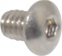 Value Collection - #2-56 UNC Hex Socket Drive, Button Screw - Grade 18-8 Stainless Steel, 1/8" Length Under Head - Benchmark Tooling