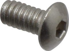 Value Collection - #2-56 UNC Hex Socket Drive, Button Screw - Grade 18-8 Stainless Steel, 3/16" Length Under Head - Benchmark Tooling