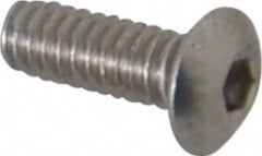 Value Collection - #2-56 UNC Hex Socket Drive, Button Screw - Grade 18-8 Stainless Steel, 1/4" Length Under Head - Benchmark Tooling