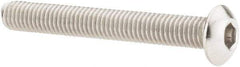Value Collection - #10-32 UNF Hex Socket Drive, Button Screw - Grade 18-8 Stainless Steel, 1-1/2" Length Under Head - Benchmark Tooling