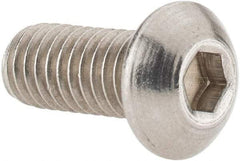 Value Collection - 5/16-18 UNC Hex Socket Drive, Button Screw - Grade 18-8 Stainless Steel, 3/4" Length Under Head - Benchmark Tooling