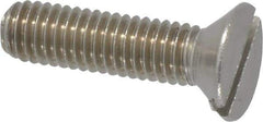 Value Collection - #10-32 UNF, 3/4" OAL Slotted Drive Machine Screw - Flat Head, Grade 18-8 Stainless Steel, Uncoated, Without Washer - Benchmark Tooling