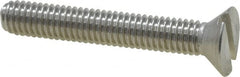 Value Collection - #10-32 UNF, 1-1/4" OAL Slotted Drive Machine Screw - Flat Head, Grade 18-8 Stainless Steel, Uncoated, Without Washer - Benchmark Tooling