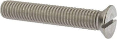 Value Collection - 1/2-13 UNC, 3" OAL Slotted Drive Machine Screw - Flat Head, Grade 18-8 Stainless Steel, Uncoated, Without Washer - Benchmark Tooling