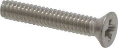 Value Collection - #2-56 UNC, 1/2" OAL Phillips Drive Machine Screw - Flat Head, Grade 18-8 Stainless Steel, Uncoated, Without Washer - Benchmark Tooling