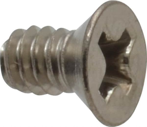 Value Collection - #6-32 UNC, 1/4" OAL Phillips Drive Machine Screw - Flat Head, Grade 18-8 Stainless Steel, Uncoated, Without Washer - Benchmark Tooling