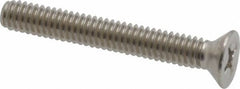 Value Collection - #8-32 UNC, 1-1/4" OAL Phillips Drive Machine Screw - Flat Head, Grade 18-8 Stainless Steel, Uncoated, Without Washer - Benchmark Tooling