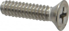 Value Collection - #10-24 UNC, 3/4" OAL Phillips Drive Machine Screw - Flat Head, Grade 18-8 Stainless Steel, Uncoated, Without Washer - Benchmark Tooling