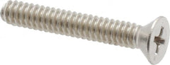 Value Collection - #10-24 UNC, 1-1/4" OAL Phillips Drive Machine Screw - Flat Head, Grade 18-8 Stainless Steel, Uncoated, Without Washer - Benchmark Tooling
